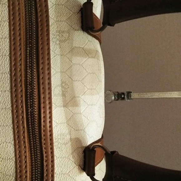 Christian Dior vintage Boston tote monogram tan brown leather strap - Picture 7 of 7